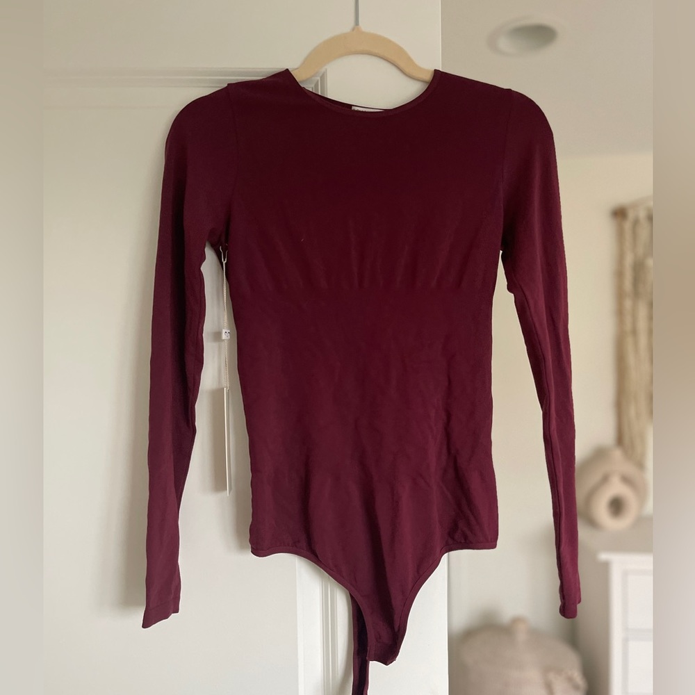 RONNY KOBO KEYHOLE BACK LONG SLEEVE BODYSUIT